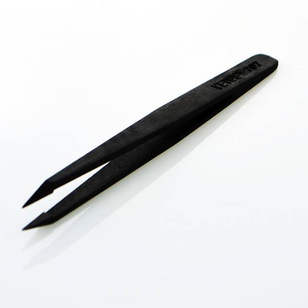 Plastic Conductive Carbon Fiber Vetus Tweezers Eyelash Tweezer